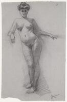 KT 2013 095
<br/>
Staand vrouwelijk naakt
<br/>
<em>Borssum Buisman, Hendrik van (1873-1951)</em>